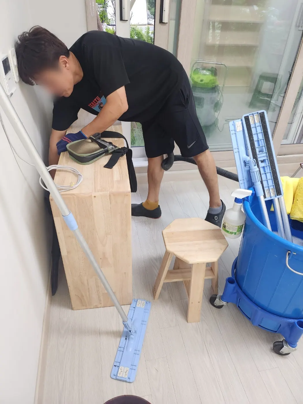 작업 진행 — 하사창동 어린이집청소 현장