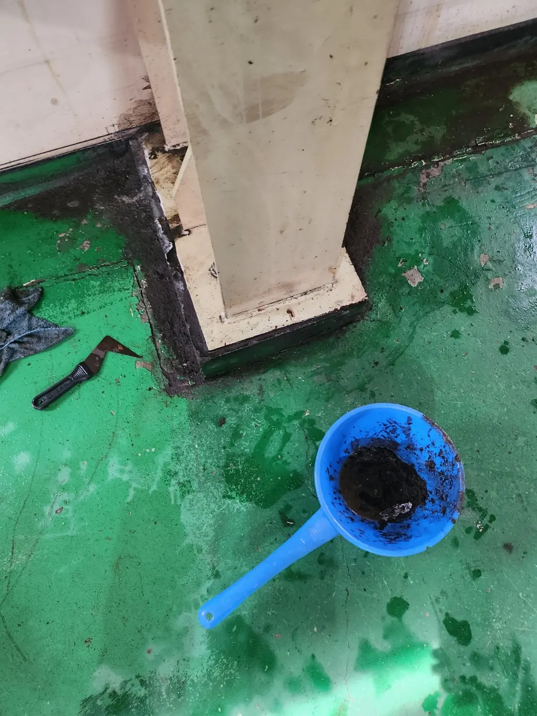 세정 진행 — 백사면 공장청소 현장
