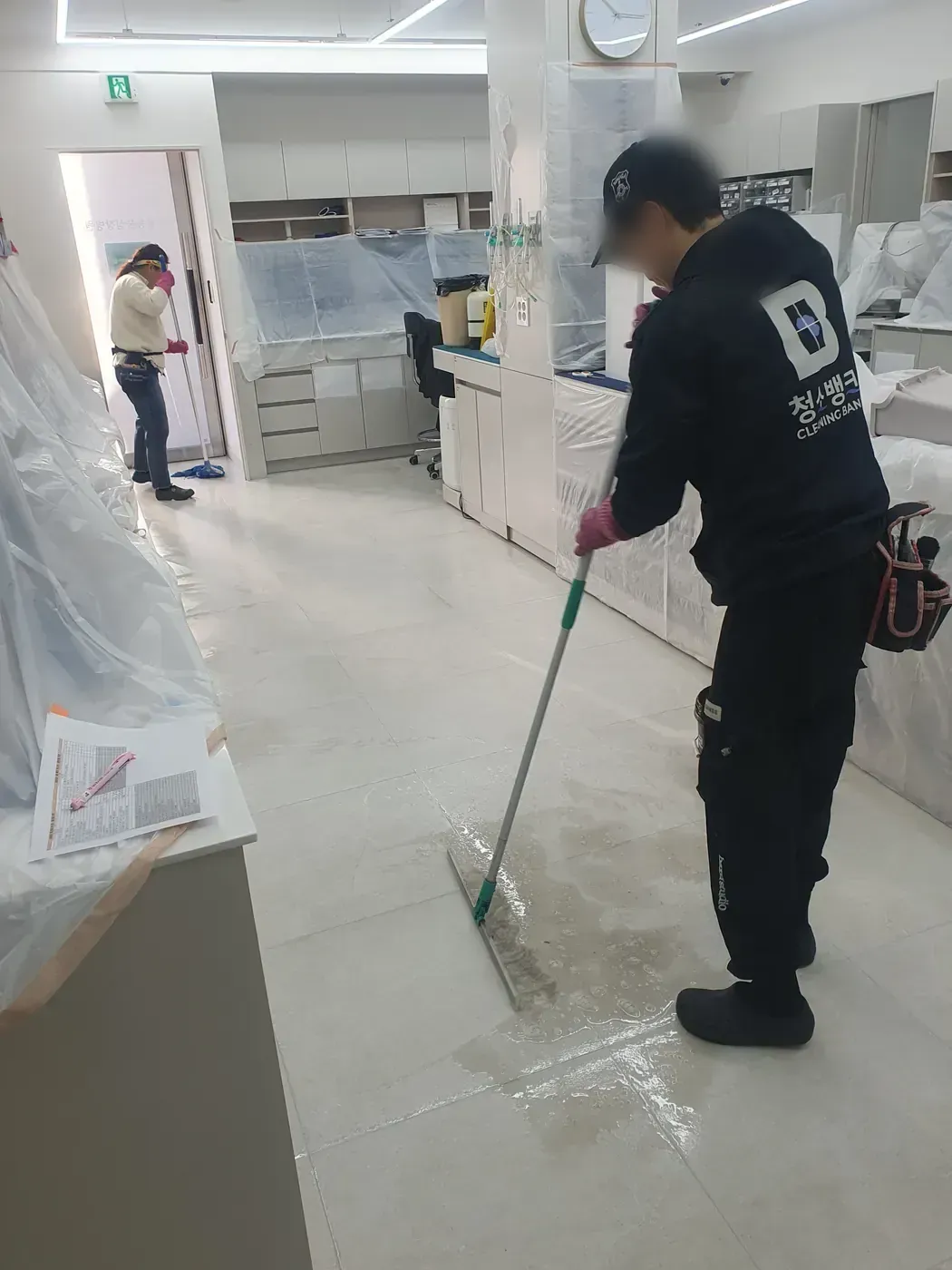 세정 진행 — 하남시 병원청소 현장