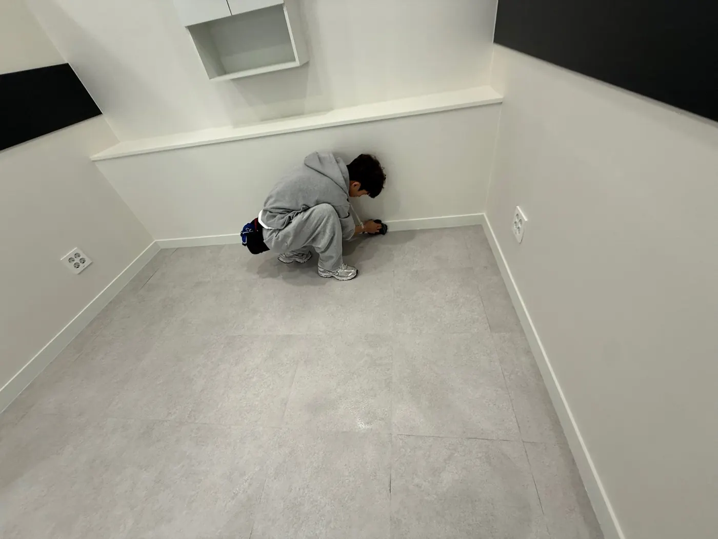 세정 진행 — 당왕동 상가청소 현장