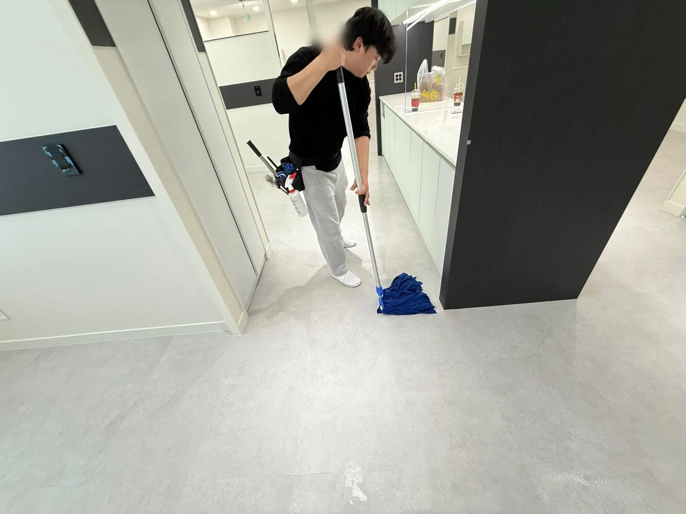 작업 진행 — 하남시 상가청소 현장